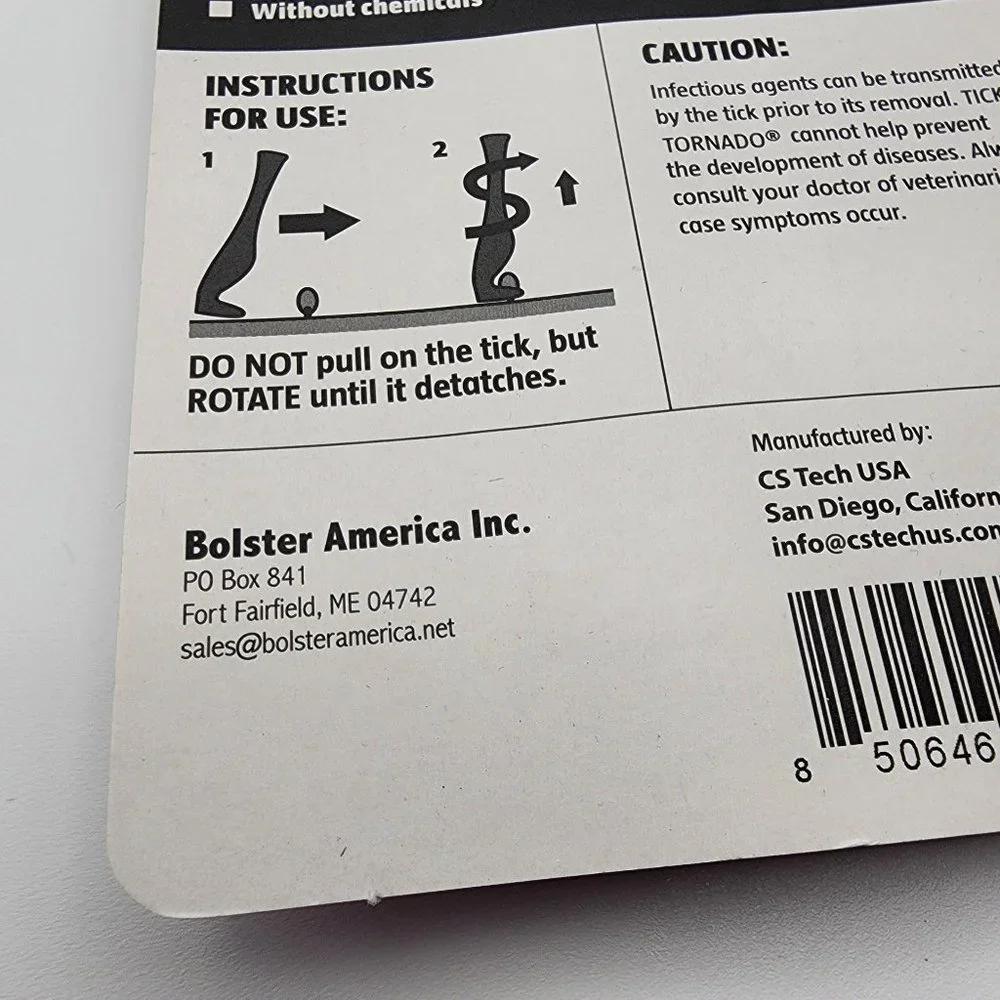 Tick Tornado 2 in Pack Pro Pet Dog Horse Cat Tick Removal Tool Quick Easy & Safe